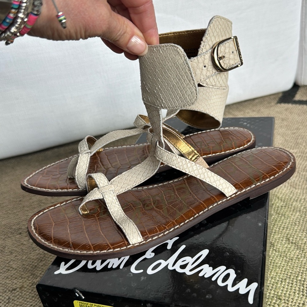 Sam Edelman Snake Embossed Sandal